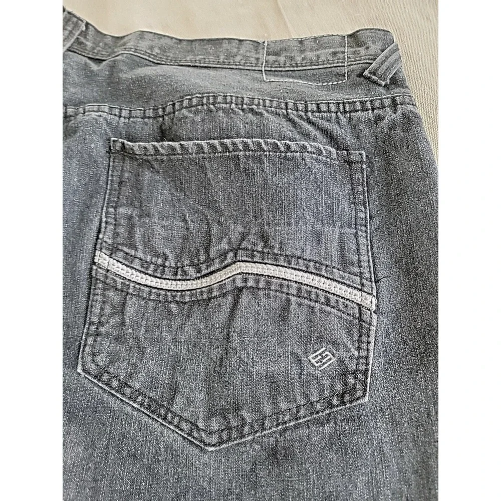 Enyce Jeans Mens 47x30.5 Stonewash Black Hip Hop Wide Baggy Sean Combs High Rise